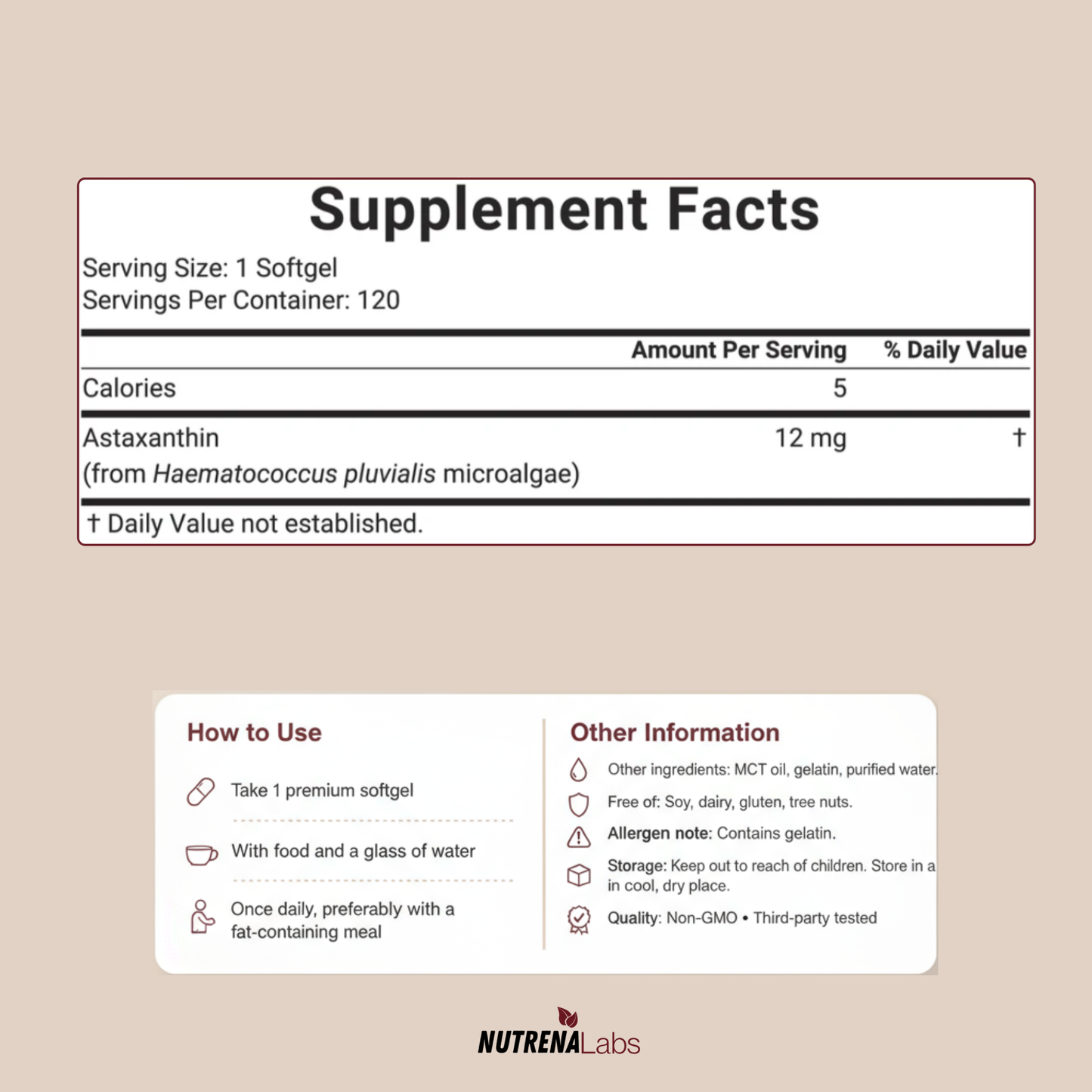 Natural Ingredients Formula - Astaxanthin™