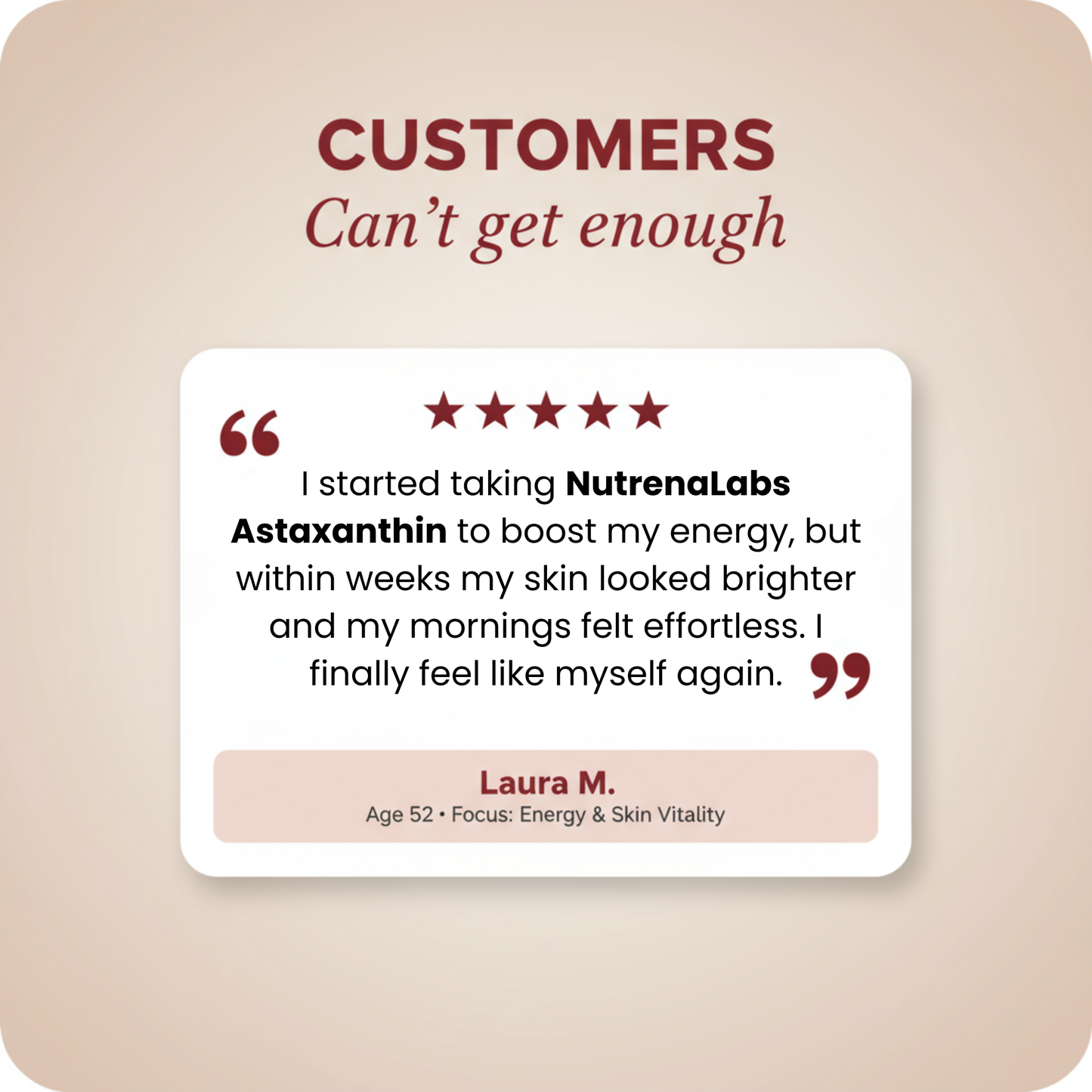 Natural Ingredients Formula - Astaxanthin™