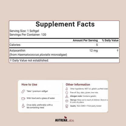 Natural Ingredients Formula - Astaxanthin™